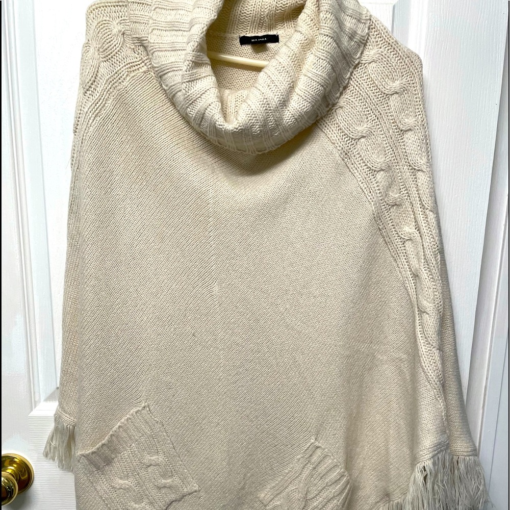 Cream Poncho